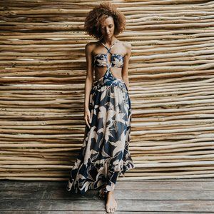 PatBO Stargazer Cut Out Beach Dress - Size S